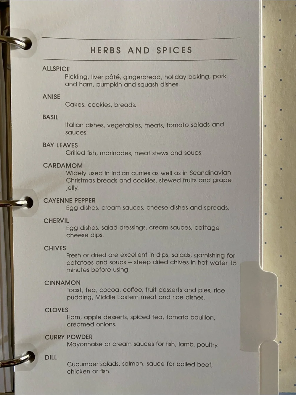 Hallmark Recipe Binder